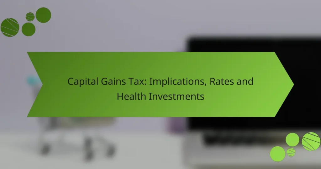 Φόρος Κεφαλαιακών Κέρδών: Επιπτώσεις, Ποσοστά και Επενδύσεις Υγείας