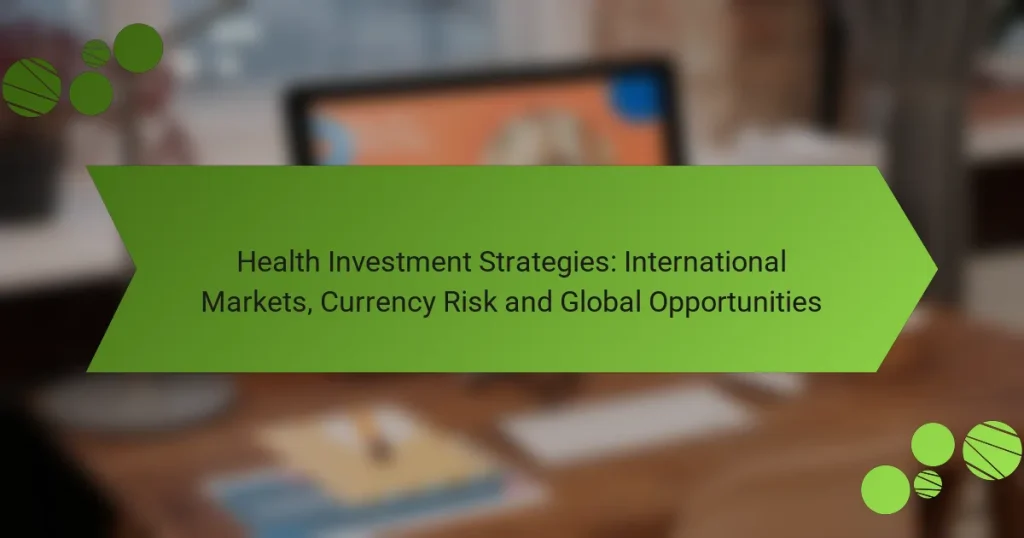 Στρατηγικές Επένδυσης στην Υγεία: Διεθνείς Αγορές, Κίνδυνος Συναλλάγματος και Παγκόσμιες Ευκαιρίες