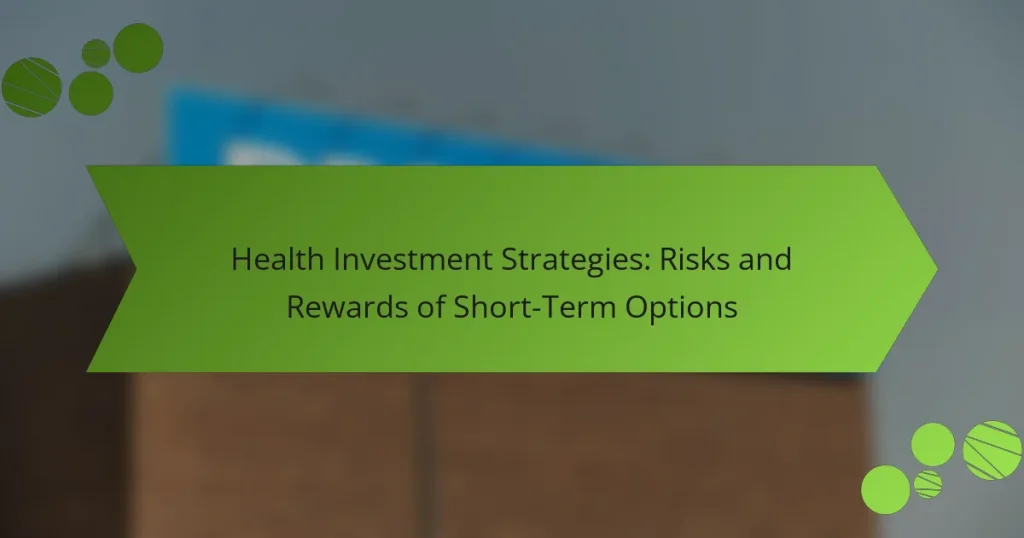 Στρατηγικές Επένδυσης Υγείας: Κίνδυνοι και Ανταμοιβές των Βραχυχρόνιων Επιλογών