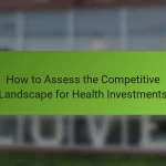 How to Assess the Competitive Landscape for Health Investments