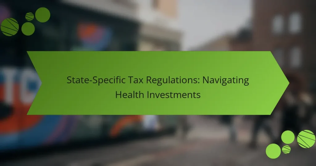 Κανονισμοί Φορολογίας Κατά Πολιτεία: Πλοήγηση στις Επενδύσεις Υγείας